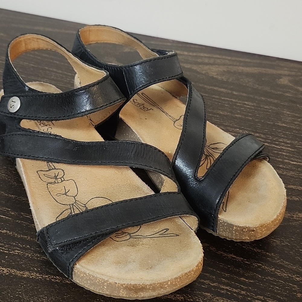 Josef Seibel Tonga Sandals Leather Walking Shoes Size 7
